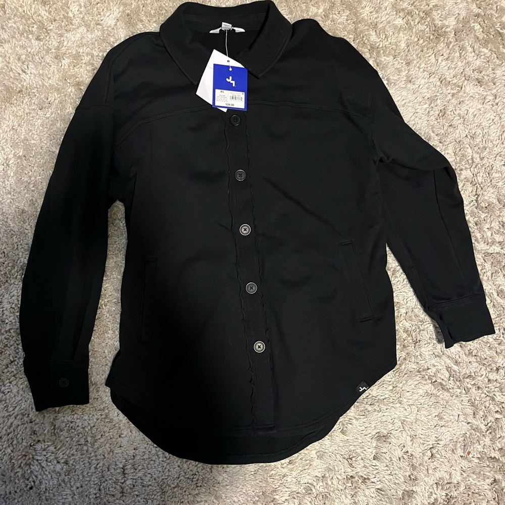 JoyLab Women's Black Button-Up Sweatshirt